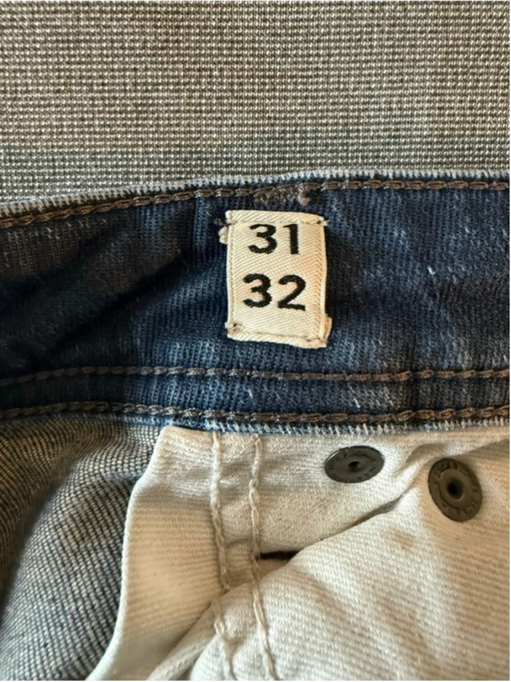 Jack & Jones men's slim fit jeans blue stone wash button fly 31x32 - Picture 11 of 13